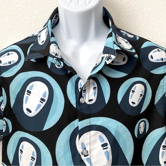 Anime Ape, Short Sleeve Button Down Shirt - Picture 2 of 5